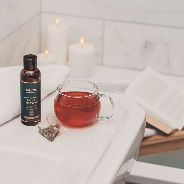 Herbal Harmony bade- og massasjeolje, Elm Organics