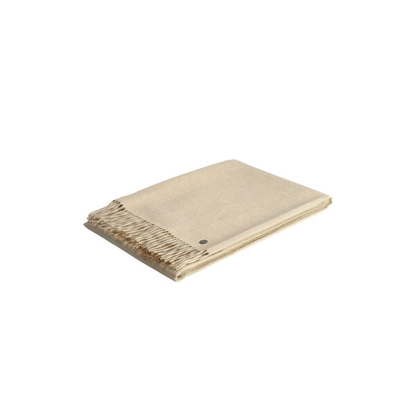 TIRA pledd, beige, WEICH Couture Alpaca