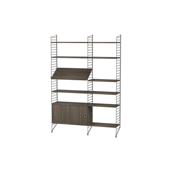 Living Bundle H, black/walnut, String Furniture
