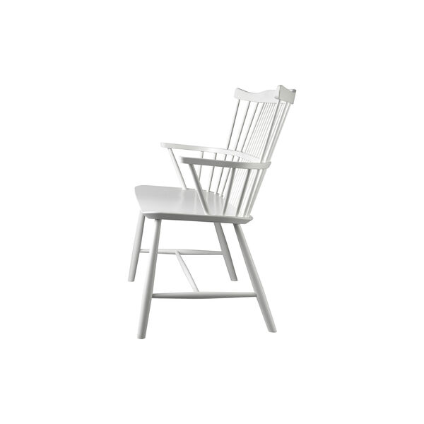 J52D benk, hvit, FDB M&oslash;bler