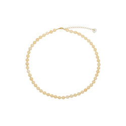 Hailey Yellow Jade halskjede, So&iuml;