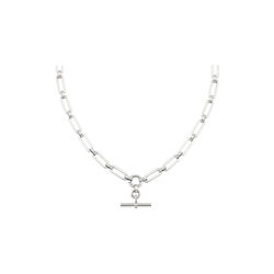 LUXE Line&aelig;rt T-Bar halskjede, 925 sterling silver, Orelia