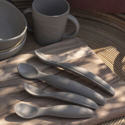 Silikon skjesett, jetty beige, Sebra