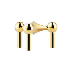 Stoff Nagel lysestake, messing
