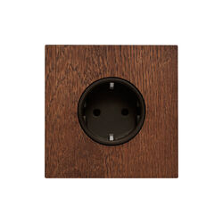 KLOSS Stikkontakt Kvadrat, varm eik, Kjaer + Loege