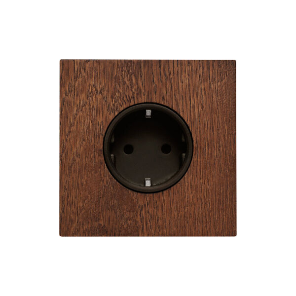 KLOSS Stikkontakt Kvadrat, varm eik, Kjaer + Loege