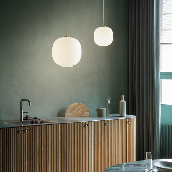 VL45 Radiohuspendel, opal white, Louis Poulsen