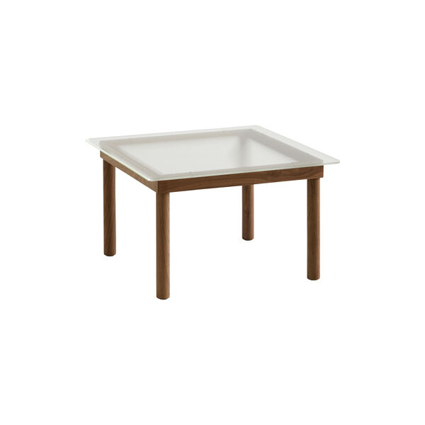 Kofi salongbord, valnøtt/rillet glass, HAY