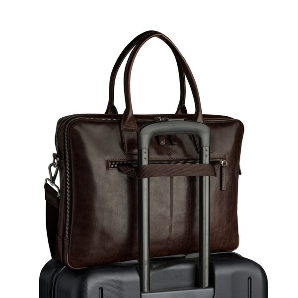GrantMBG Laptop Bag, espresso brown, Markberg