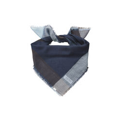 Ekko Wica Stort skjerf, mørkeblå, Becksöndergaard