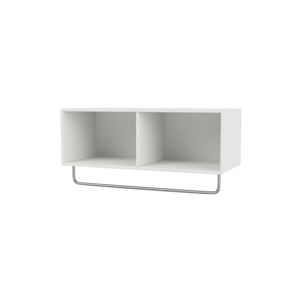 COAT Shelf with Clothes Rack, 01 white, Montana Furniture