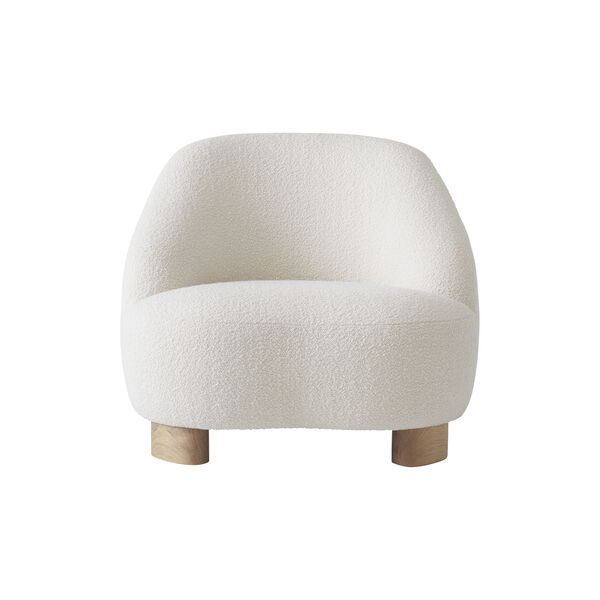 Margas loungestol LC1, hvit/eik, &Tradition