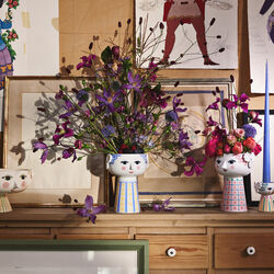 Eva vase 18,5 cm, bl&aring;, Bj&oslash;rn Wiinblad