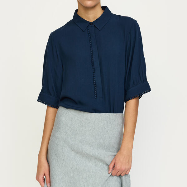 SREbba Mayson Blouse, total eclipse, Soft Rebels