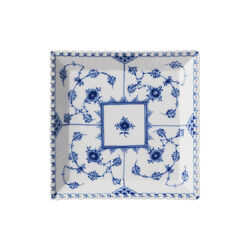 Musselmalt Helblonde lille firkantet fat 14 cm, Royal Copenhagen