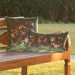 Frati pute 50x50, floral green, Frati Home