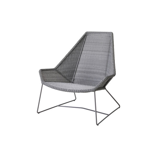 Breeze highback stol, light grey, Cane-line