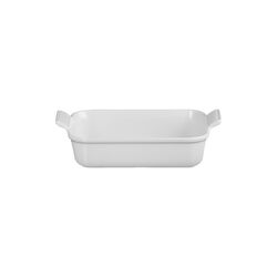 Heritage rektangulært fat 26 cm, white
