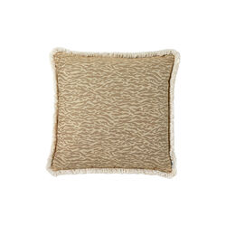 Agnes fringe pute 50x50, beige, Kitty Sablu
