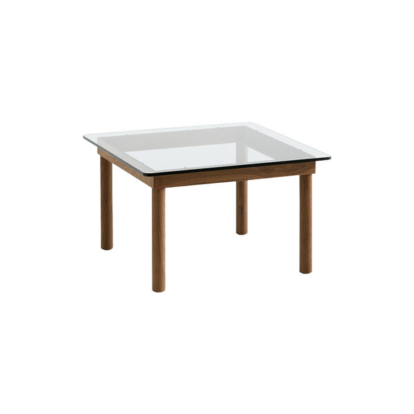 Kofi salongbord, valnøtt/klart glass, HAY