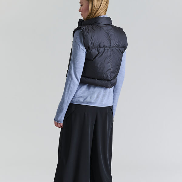 Feather down kort vest, black Feather down kort vest, black, BITTE KAI RAND