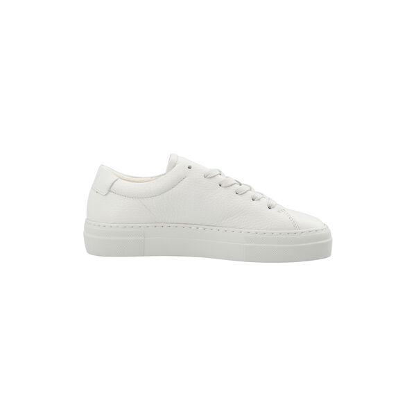 Erin støvel - Grained Leather, off white, LÄST
