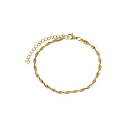 Alex - Twisted Snake Chain armbånd, gull, timi of Sweden