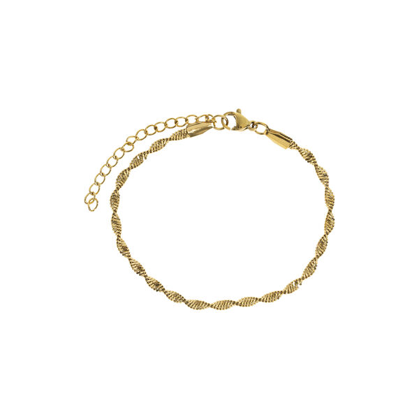 Alex - Twisted Snake Chain armbånd, gull, timi of Sweden