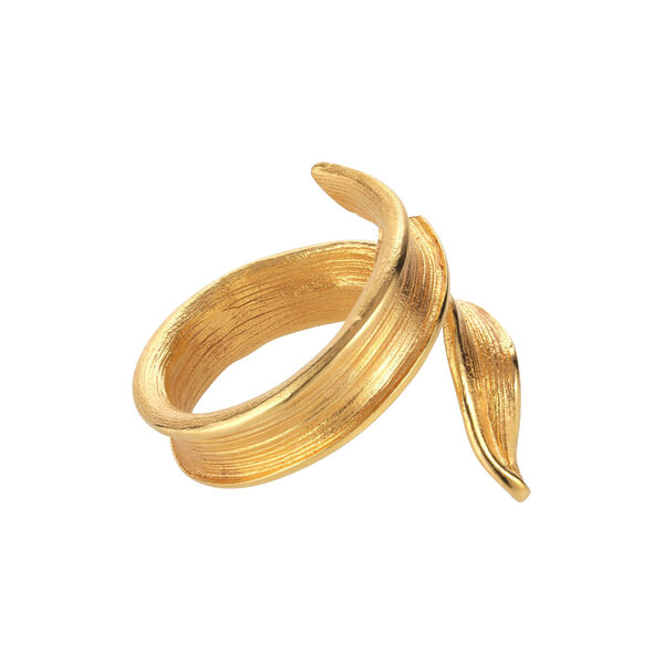 Statement Gress ring, gullbelagt, Flora Danica Jewellery