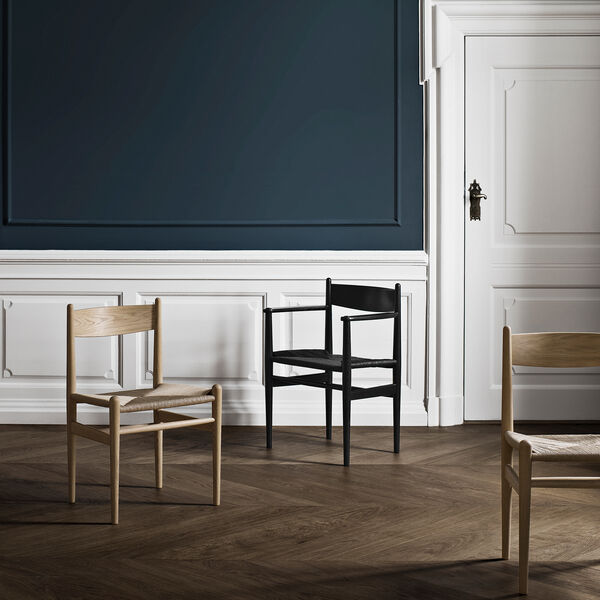 CH36 spisebordsstol, hvitoljet eik/natur, Carl Hansen & S&oslash;n