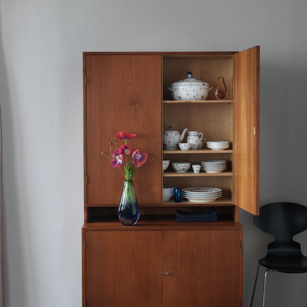 Musselmalt Riflet terrin med lokk, Royal Copenhagen