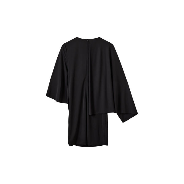 CARLIASW ASYMMETRIC CAPE MINI DRESS, 1000 black, Sofie Schnoor