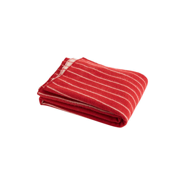 Outdoor Market Throw, beige with red stripe, HAY