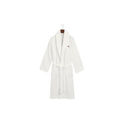 Unisex Archive Shield Terry badekåpe, white, Gant