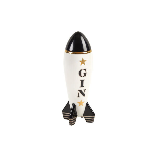 Rocket karaffel Gin, hvit/svart/gull Rocket karaffel Gin, hvit/svart/gull, Jonathan Adler