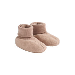 Wool Fleece Booties Lei, 1356 pale lilac, Wheat