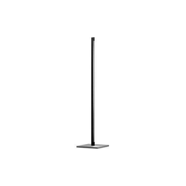 INLAY F1 LINEAR gulvlampe, matt black/satin silver, LIGHT-POINT
