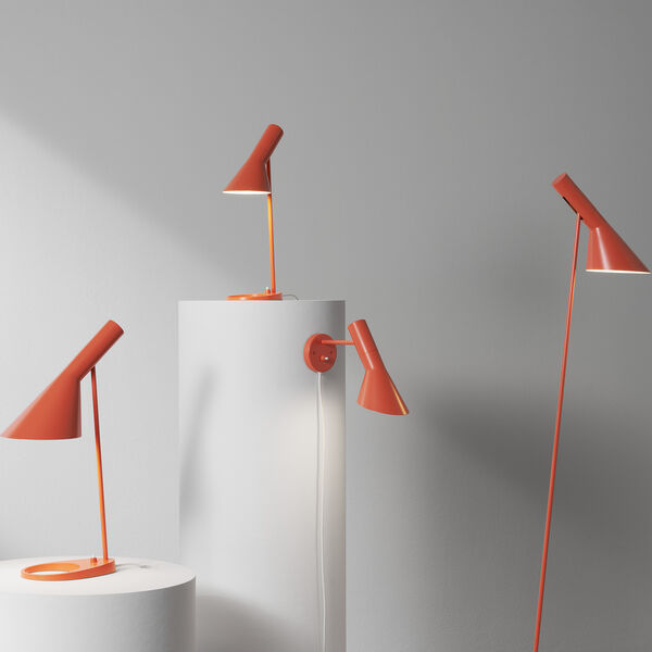 AJ Mini bordlampe, electric orange, Louis Poulsen