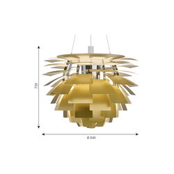 PH Artichoke, messing, Louis Poulsen