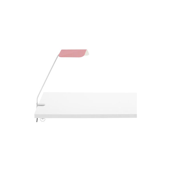 Apex Desk Clip Lamp, luis pink, HAY