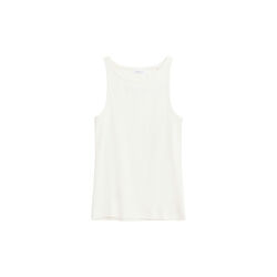 Racer rib top - Regenerative Organic Certified™ - GOTS/Vegan, star white, KnowledgeCotton Apparel 