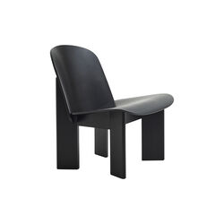 Chisel Lounge Chair, black lacquered oak, HAY