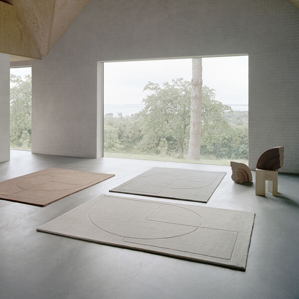 Lineal Poem gulvteppe, amber, Linie Design