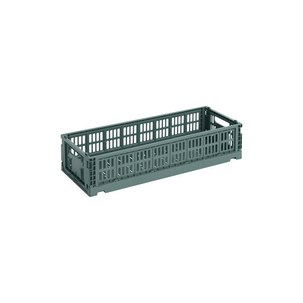 HAY Colour Crate Mini Oblong, dark green, HAY
