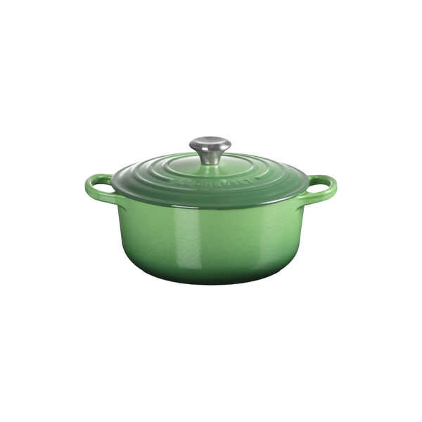 Signature st&oslash;pejern rund gryte &Oslash; 20 cm, bamboo green, Le Creuset
