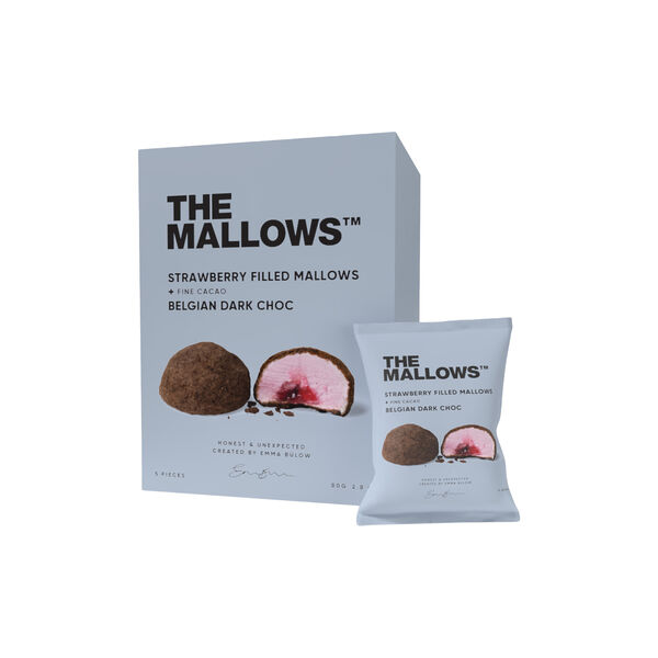 Mallows - Strawberry Filled Dark 90g, The Mallows