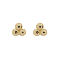 Agnes - 3 Balls Small Stud &oslash;reringer, gull, timi of Sweden