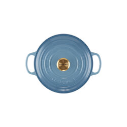 Signature rund gryte Ø 20 cm, chambray, Le Creuset