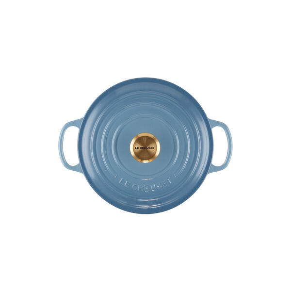 Signature rund gryte Ø 20 cm, chambray, Le Creuset