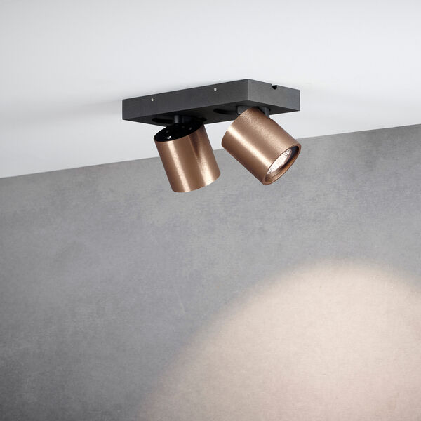 FOCUS 2 Ceiling Spotlight, rose gold, LIGHT-POINT